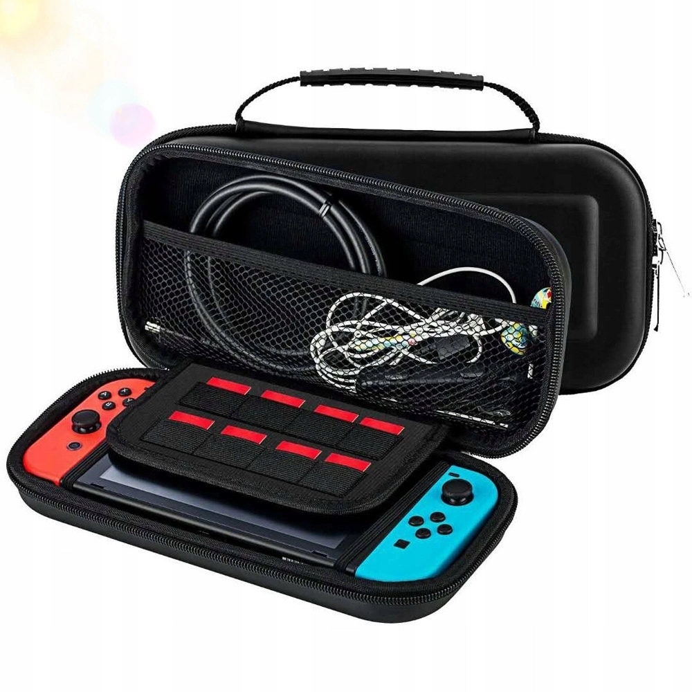 WZMOCNIONE ETUI CASE DO KONSOLI NINTENDO SWITCH 2 CZARNE FUTERAŁ OCHRONNY