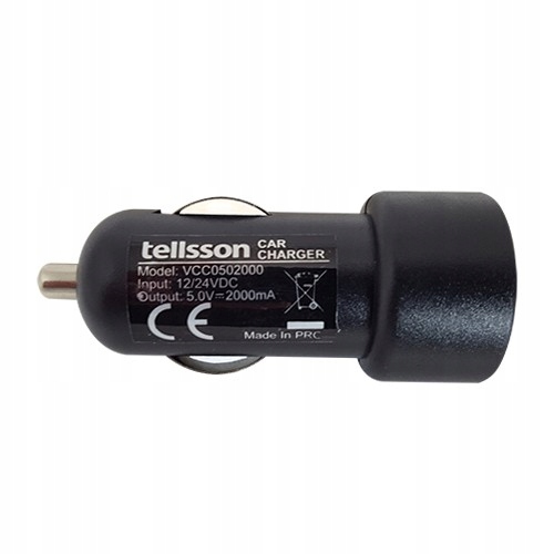 Tellsson MOCNA ŁADOWARKA SAMOCHODOWA 2A - 1x USB