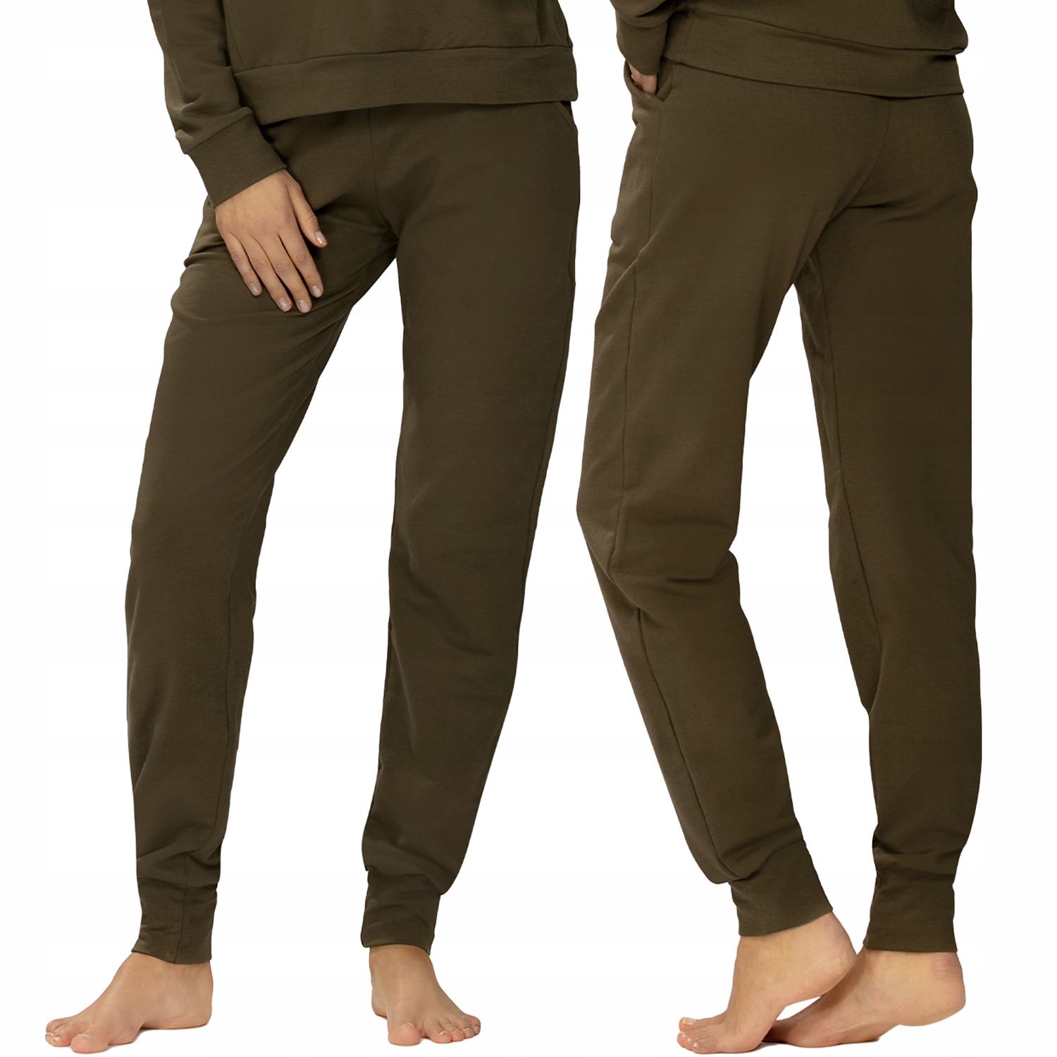 Dkaren Seattle khaki teplákové kalhoty teplákovka zelená M