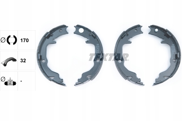 TEXTAR SZCZĘKI HAMULCOWE MITSUBISHI ASX 10- /16 8X30/ Numer katalogowy części 91073400