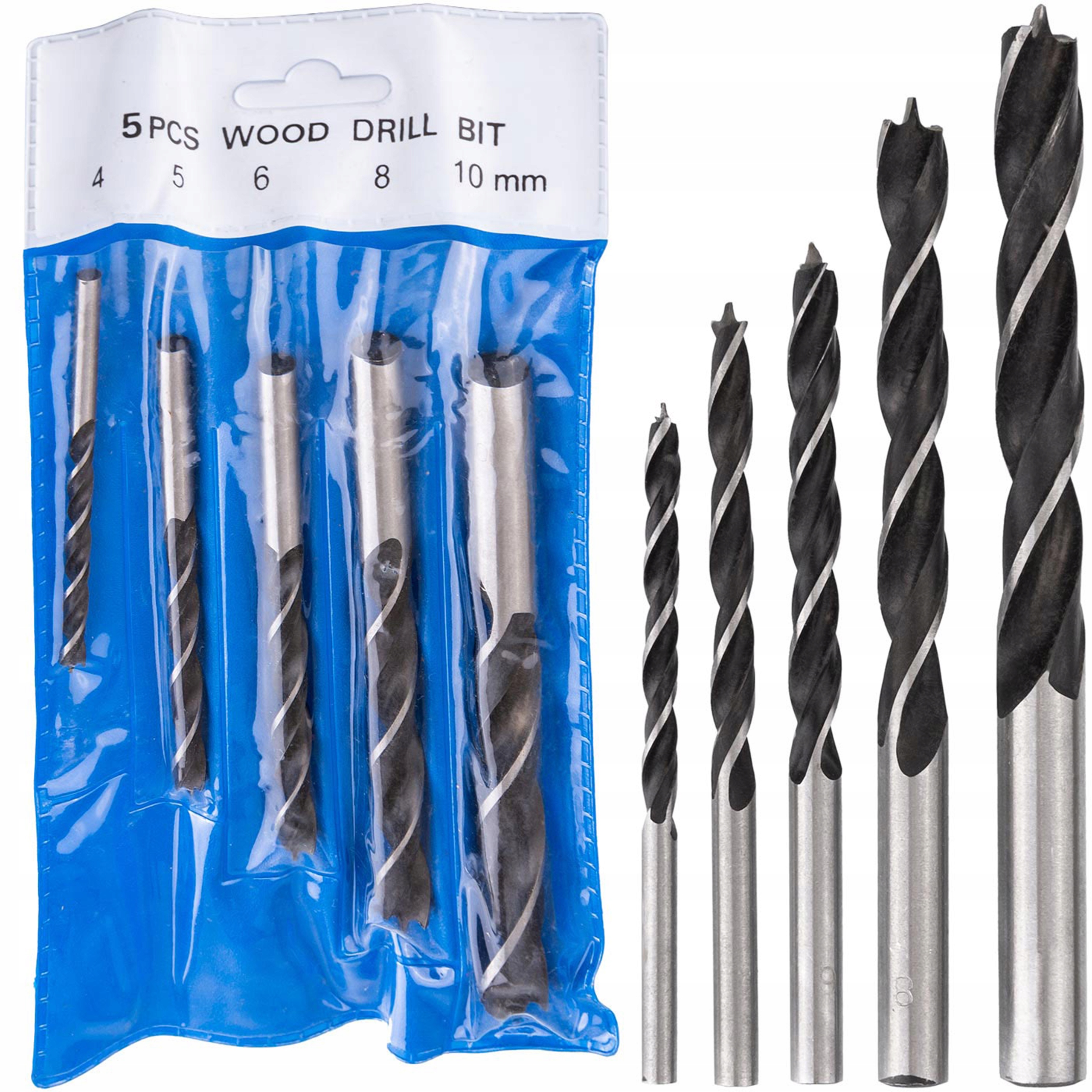 

Wiertła Do Drewna Kręte 4-10 MM 5 Elem Richmann