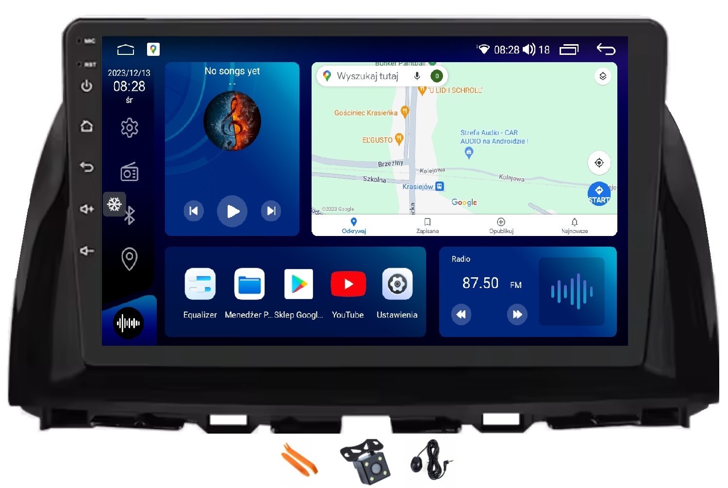 Rádio Android Navigácia Qled Carplay Lte 128GB Gps Dsp Mazda CX-5 12-15