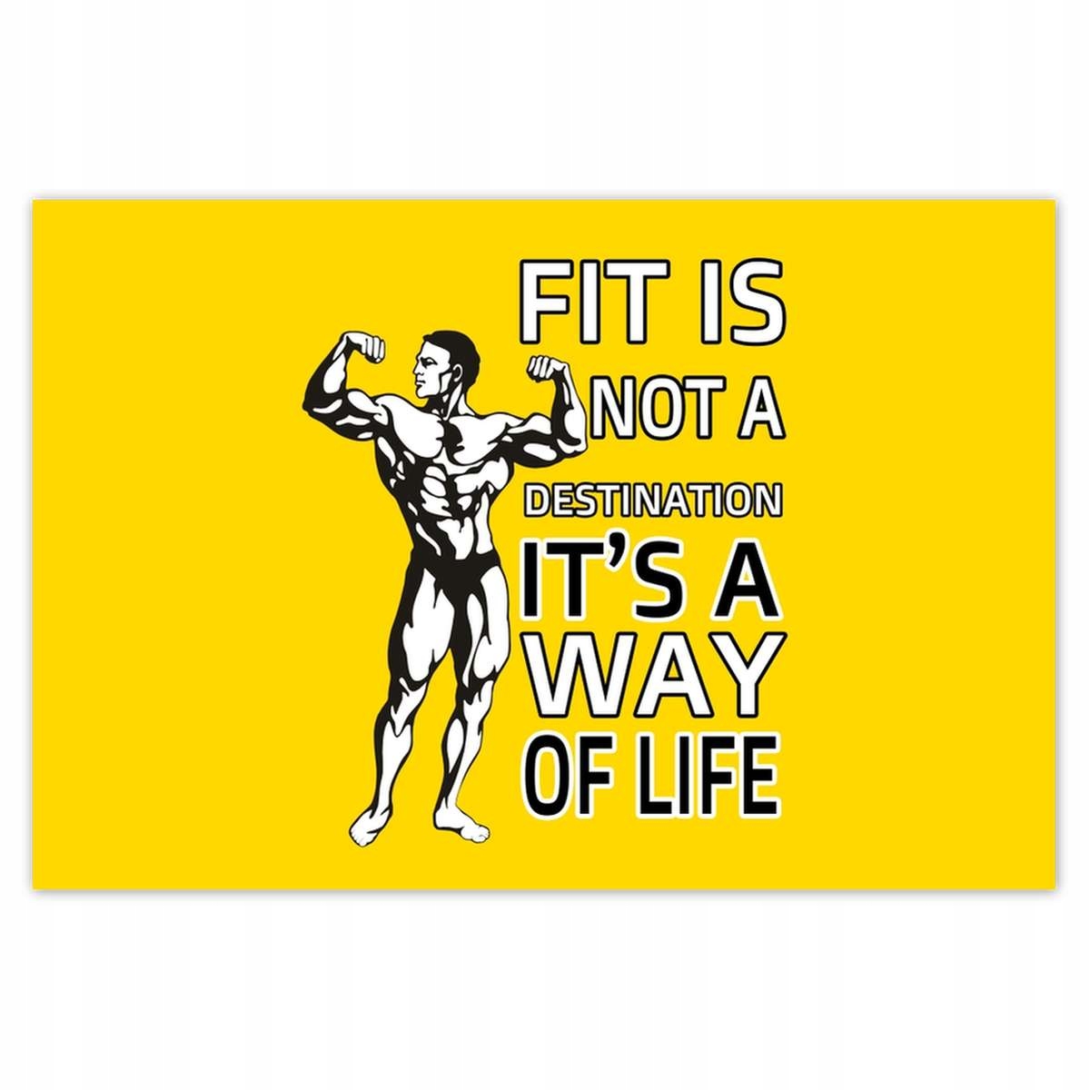 Plakáty 200x135 Fit is way of life Gym