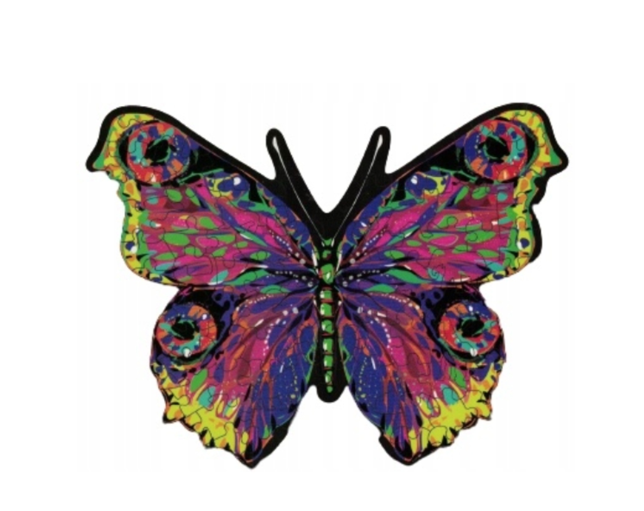 

Puzzle Kolorowe W Kształcie Zwierząt Motyl