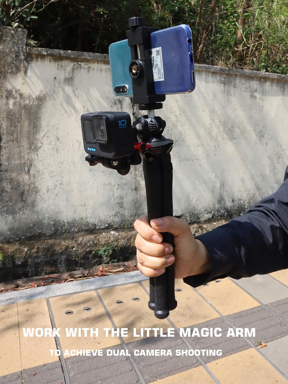LAMMCOU Elastyczny Statyw Do Smartfona Z Adapterem GoPro I Uchwytami — miniatura 6