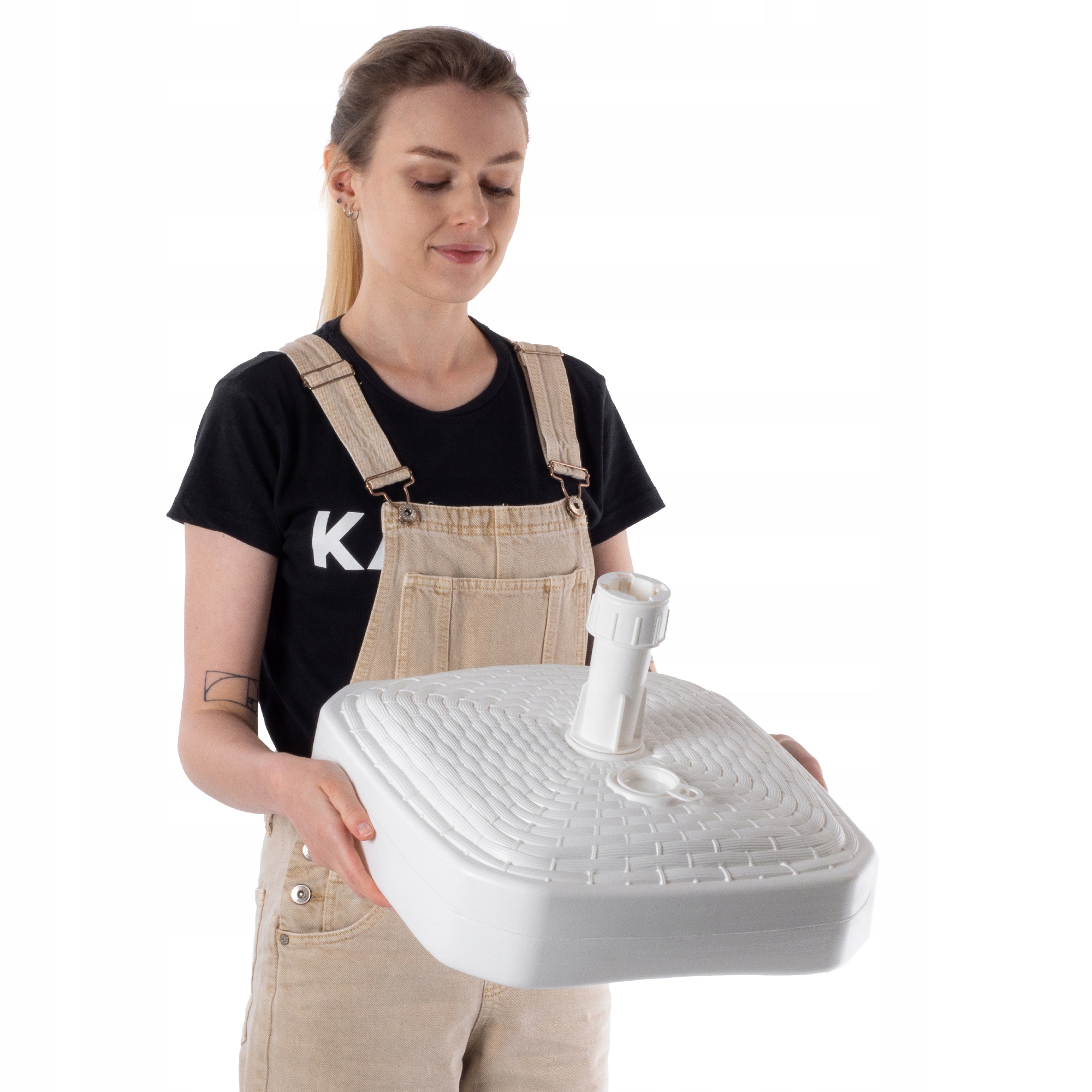 PODSTAWA PARASOLA STOJAK POD PARASOL OGRODOWY KWADRATOWY 39cm OBCIĄŻNIK Stan opakowania oryginalne