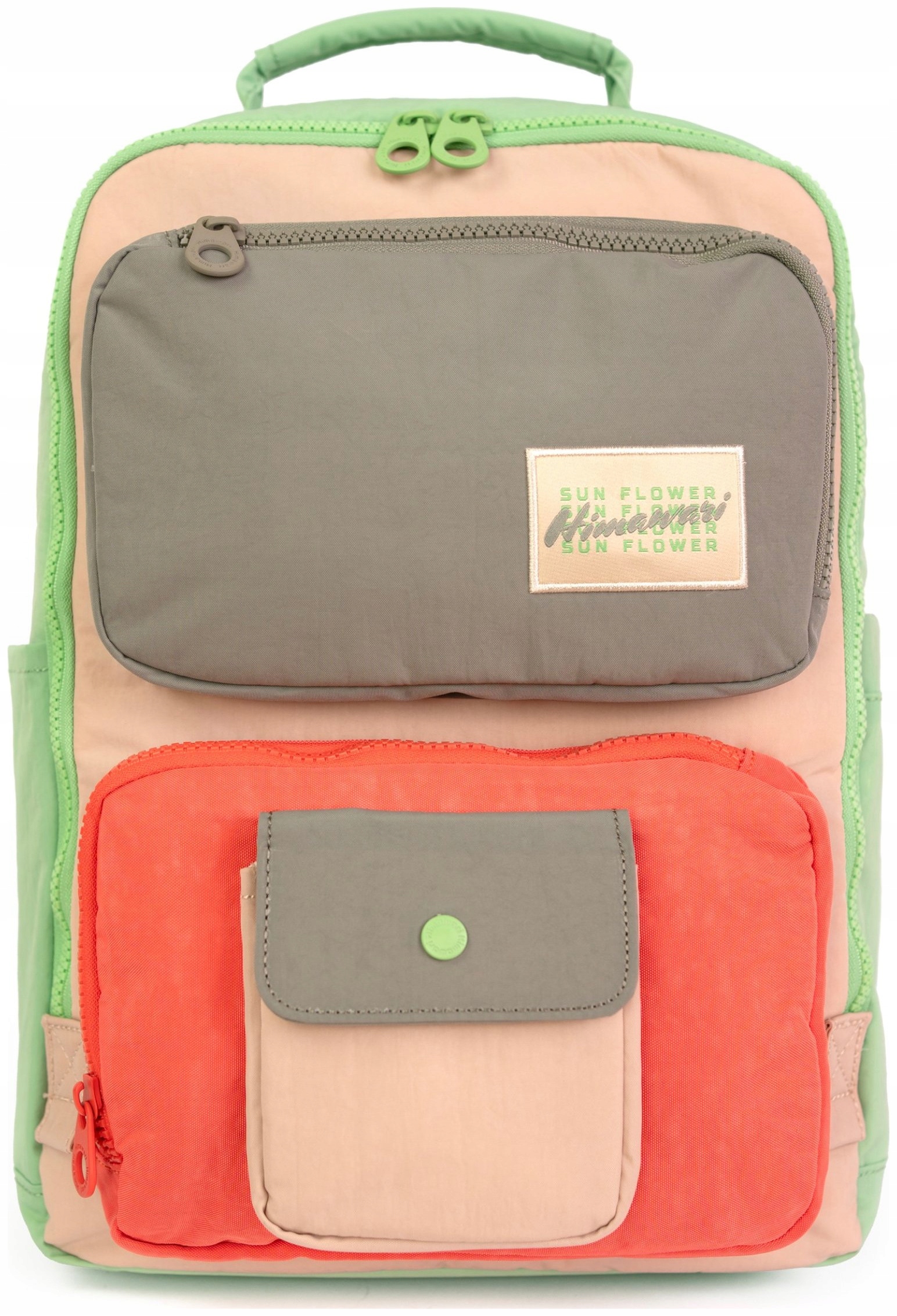 Batoh na notebook Himawari Retro S lehký pro práci do školy, korálový