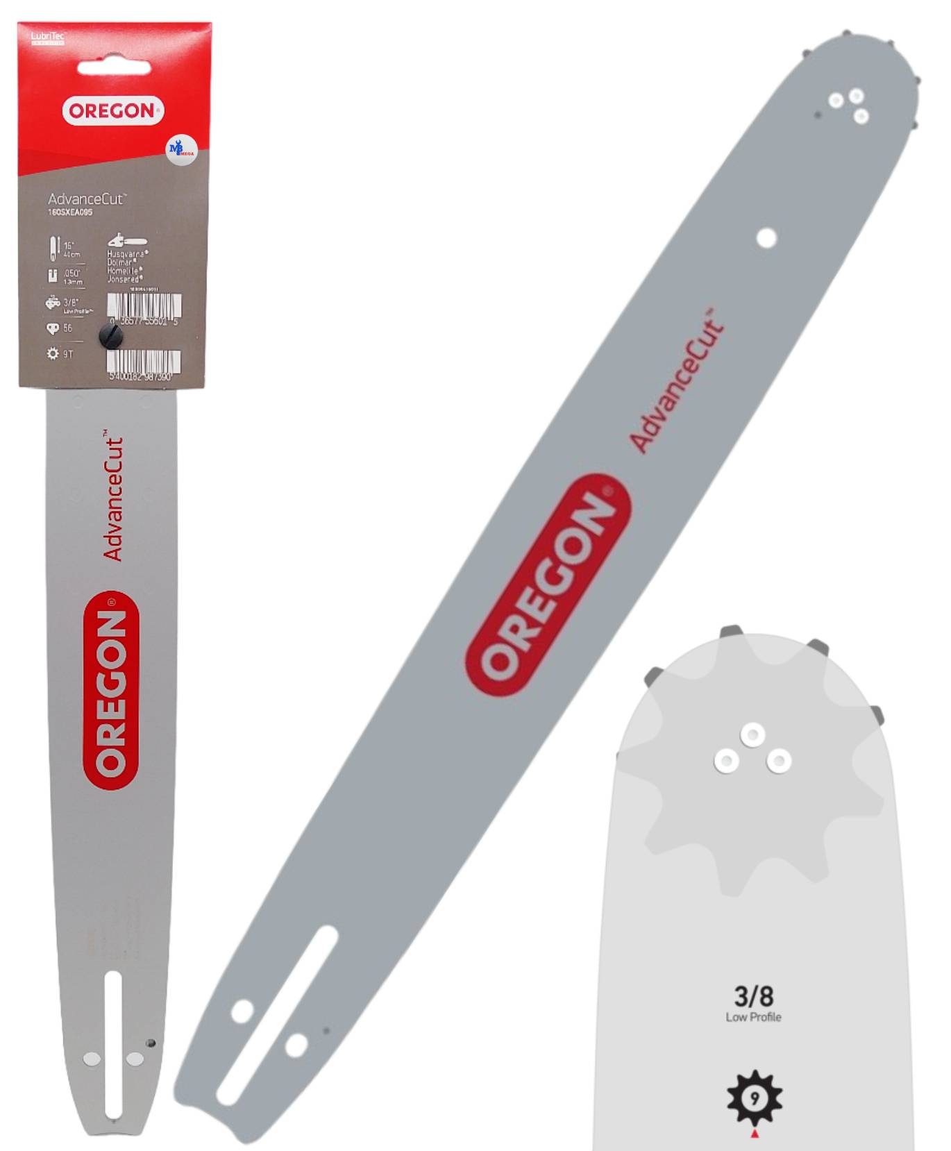 Oregon Prowadnica 16" 40cm 3/8" 1.3mm 56Z