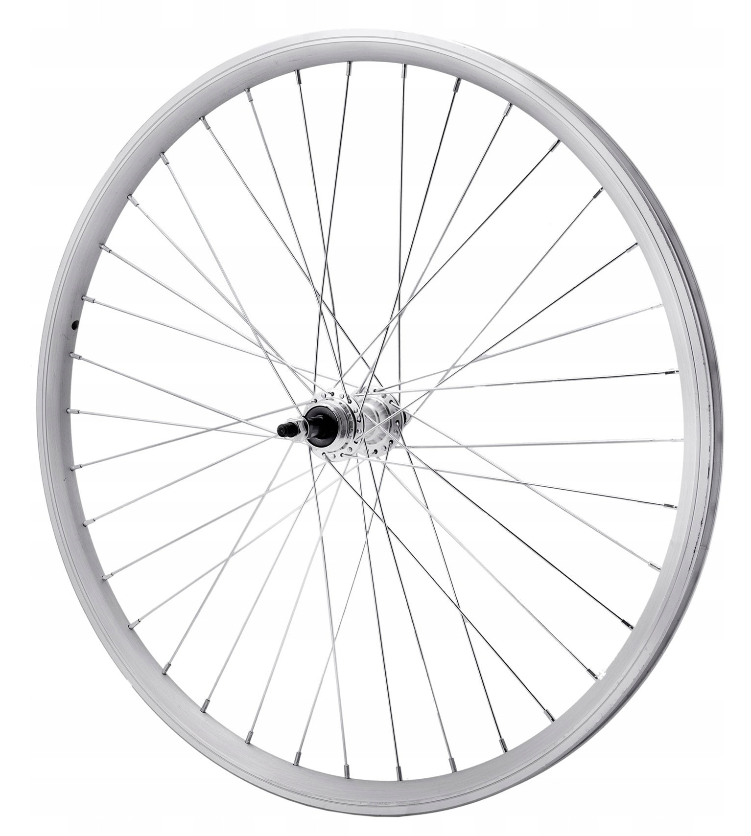 Kolo Na Kolo 26 Palců Zadní Volnoběžka V-brake Stříbrná Kuželová