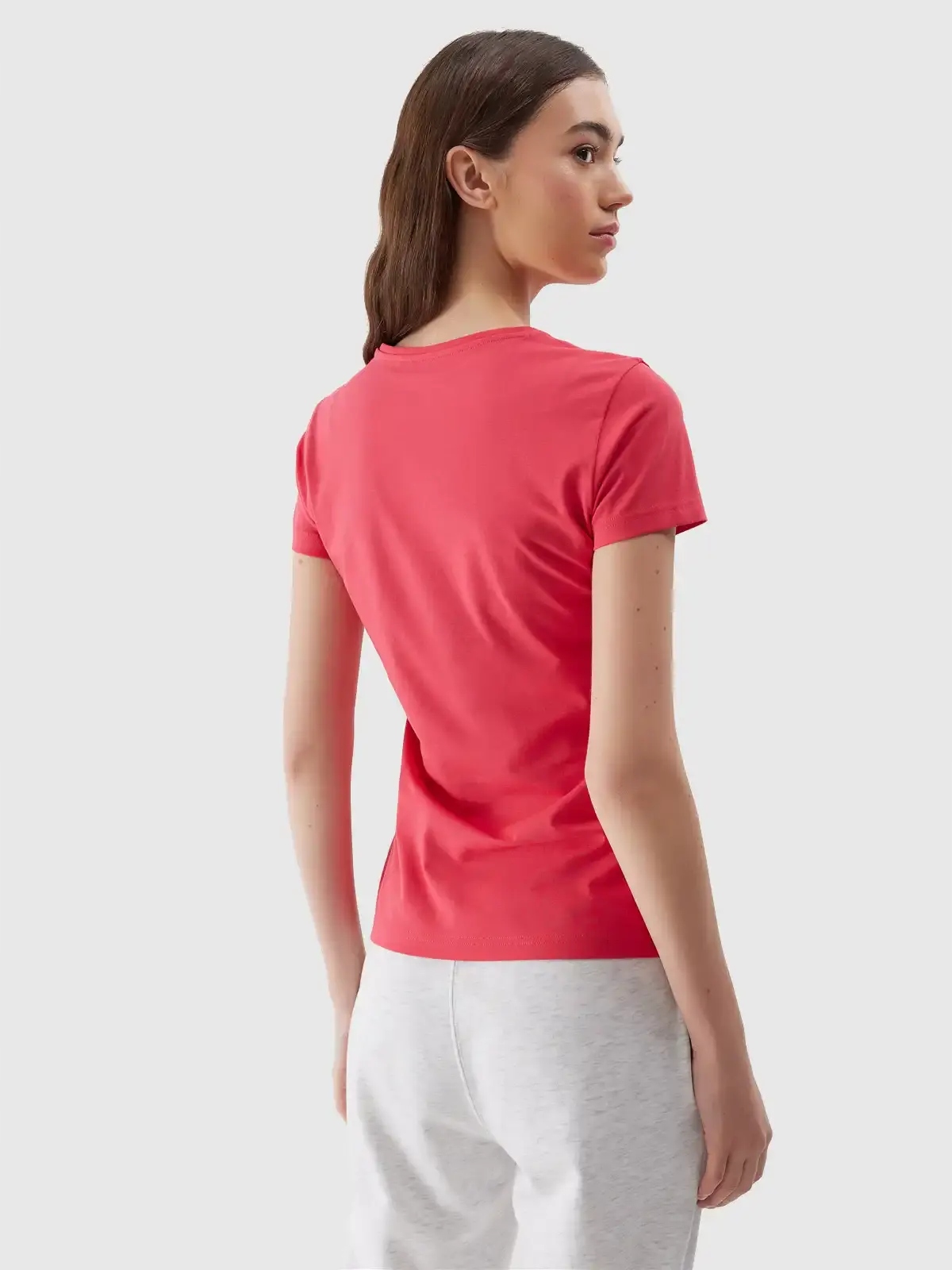 KOSZULKA DAMSKA 4F T-SHIRT BAWEŁNIANY KRÓTKI RĘKAW SPORTOWY SS241161 Płeć kobieta