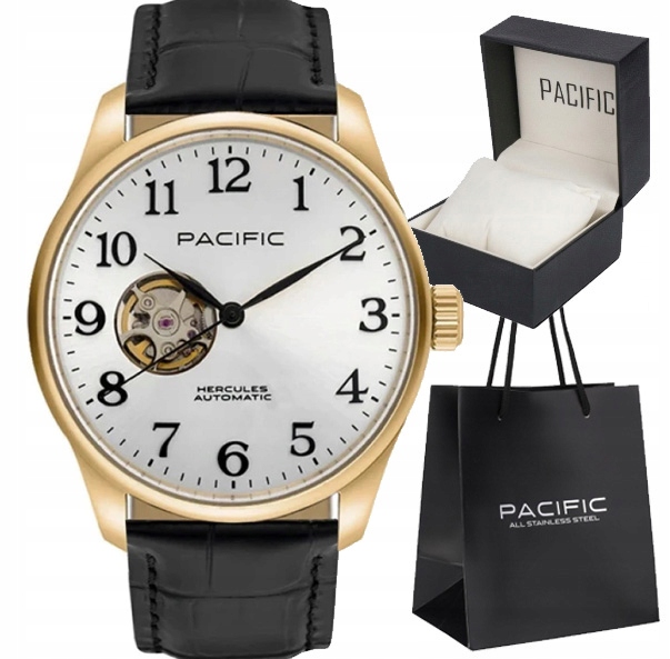 Pánské hodinky Pacific Samrat Automatický Mechanismus kožený řemínek