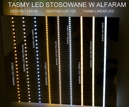 Dodatek k zrcadlu – Led páska o hustotě 120