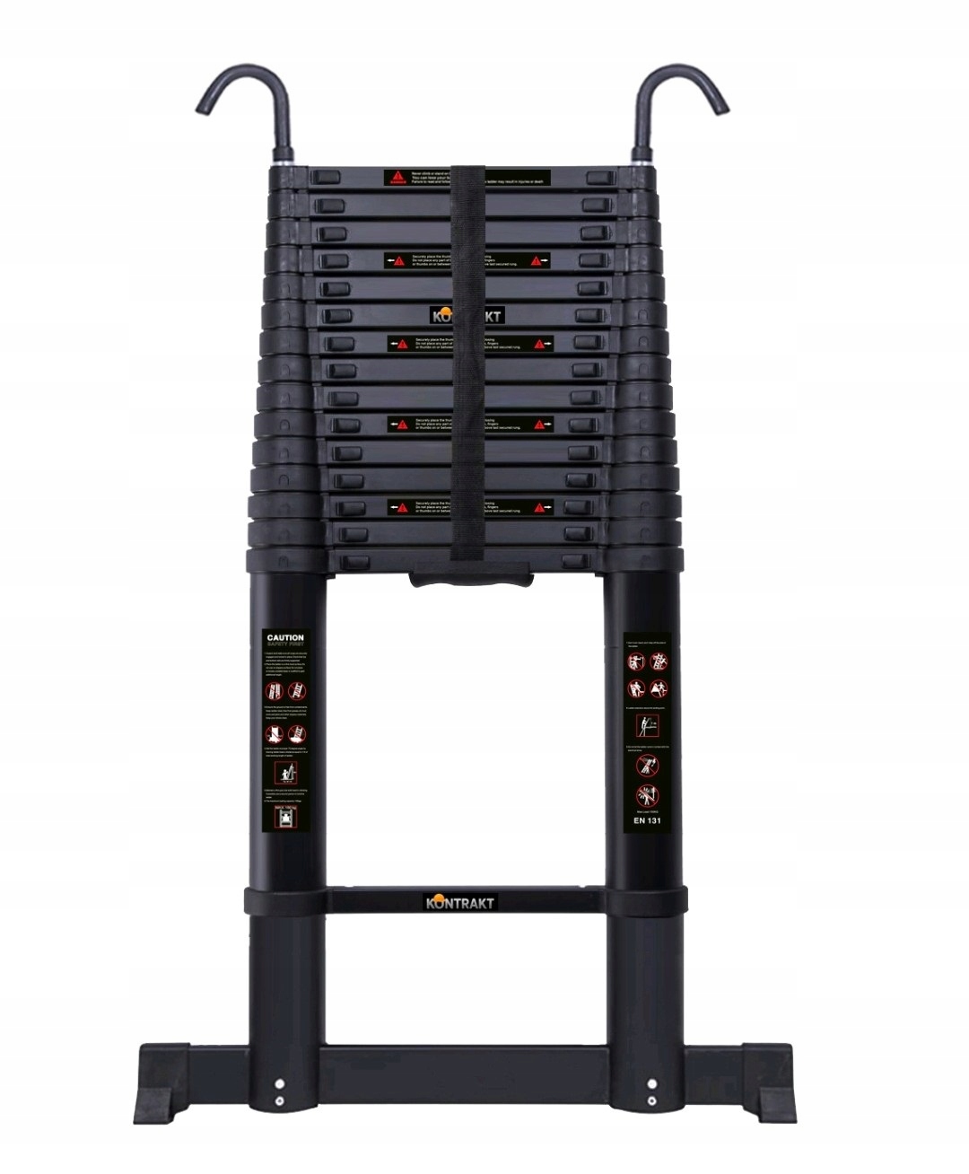 Teleskopický rebrík vystužený 7,5 m pracovný Stabilizátor háčikov zdarma