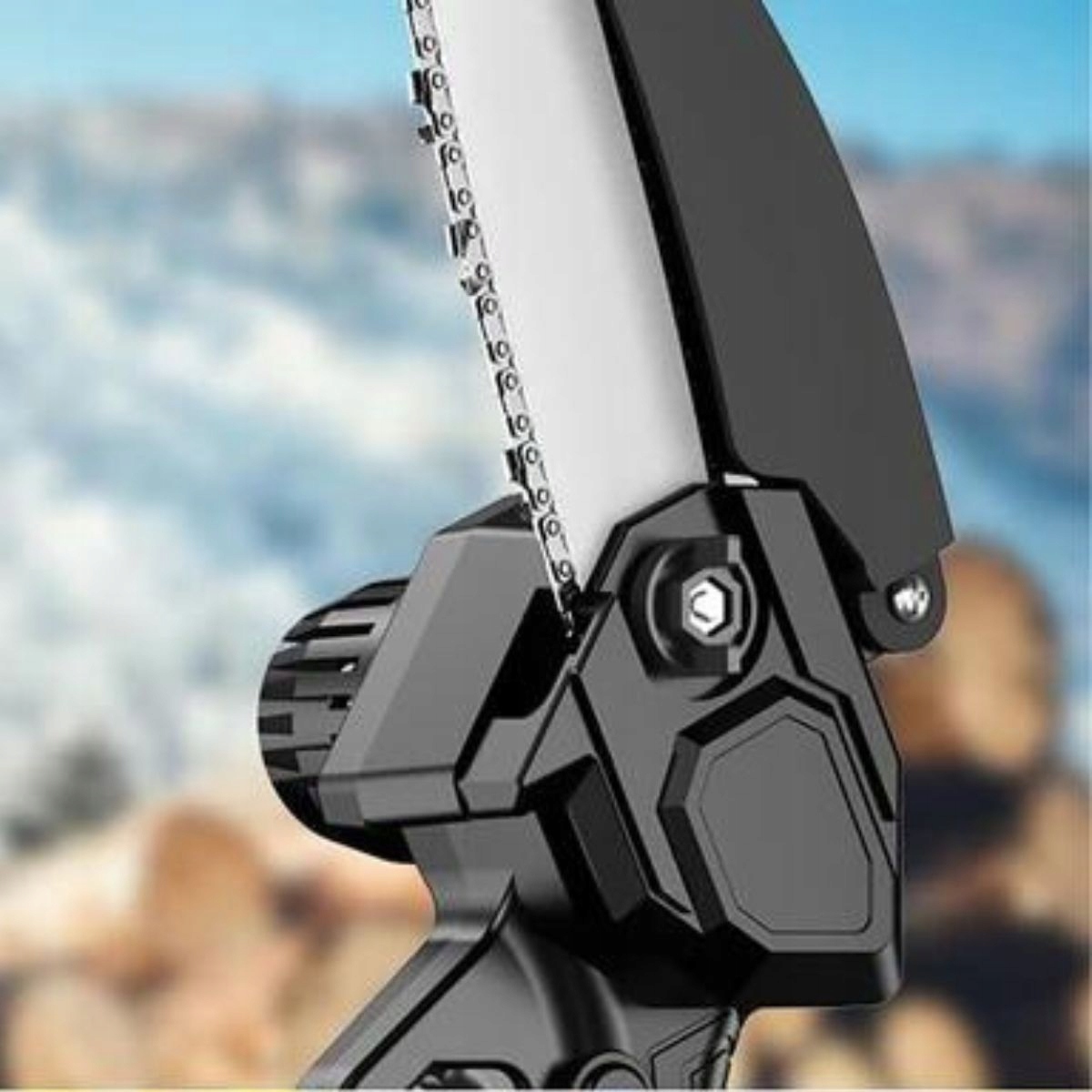 AKUMULATOROWA MINI PIŁA ŁAŃCUCHOWA, PILARKA DO DREWNA GAŁĘZI ZESTAW 48V Prędkość łańcucha 6 m/s