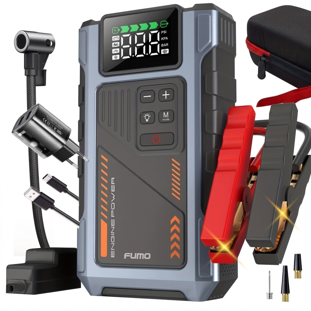 Rozrusznik Buster Booster Rozruchowy Jump Starter 6000A Z Kompresorem 10BAR
