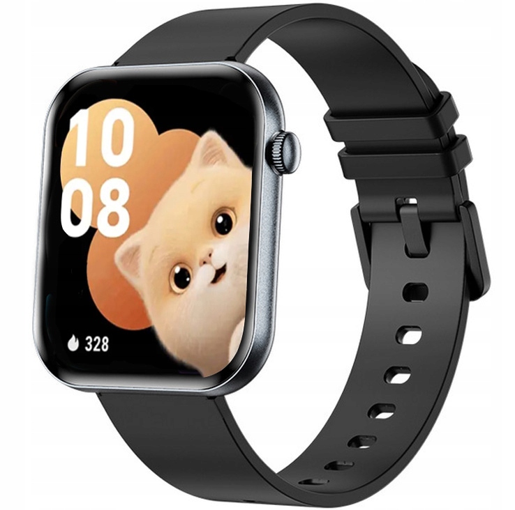 Dětské hodinky Chytré Hodinky Rubicon DF49 black/black silicone