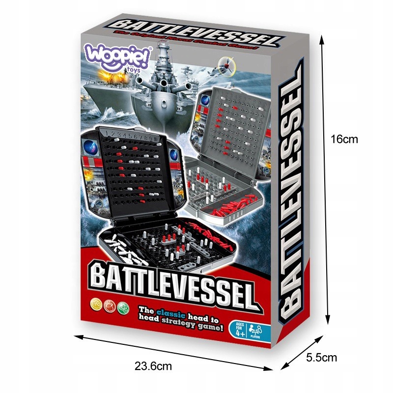 GRA PLASZOWA W STATKI MEGA BITWA MORSKA STRATEGICZNA 4+ WOOPIE Typ Podstawa