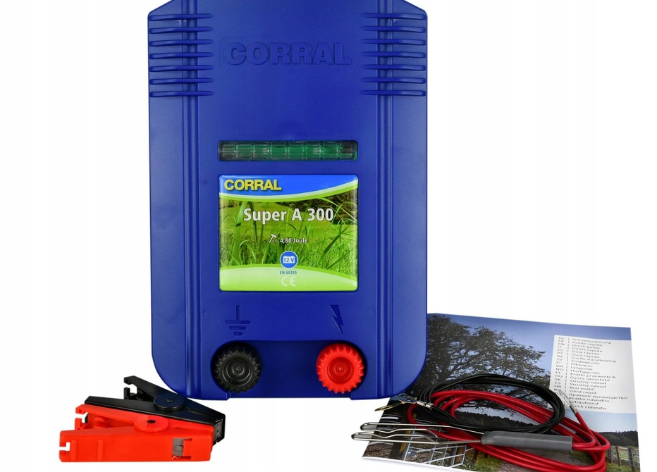 Akumulátorový Elektrizátor Corral A300 Pro Koně, Skot, Kozy A Ovce 4,8J