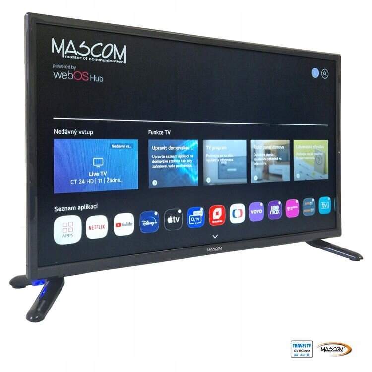 Televizor Mascom 22″ 12 V Smart Tv pro karavan WebOS Full Hd Wifi