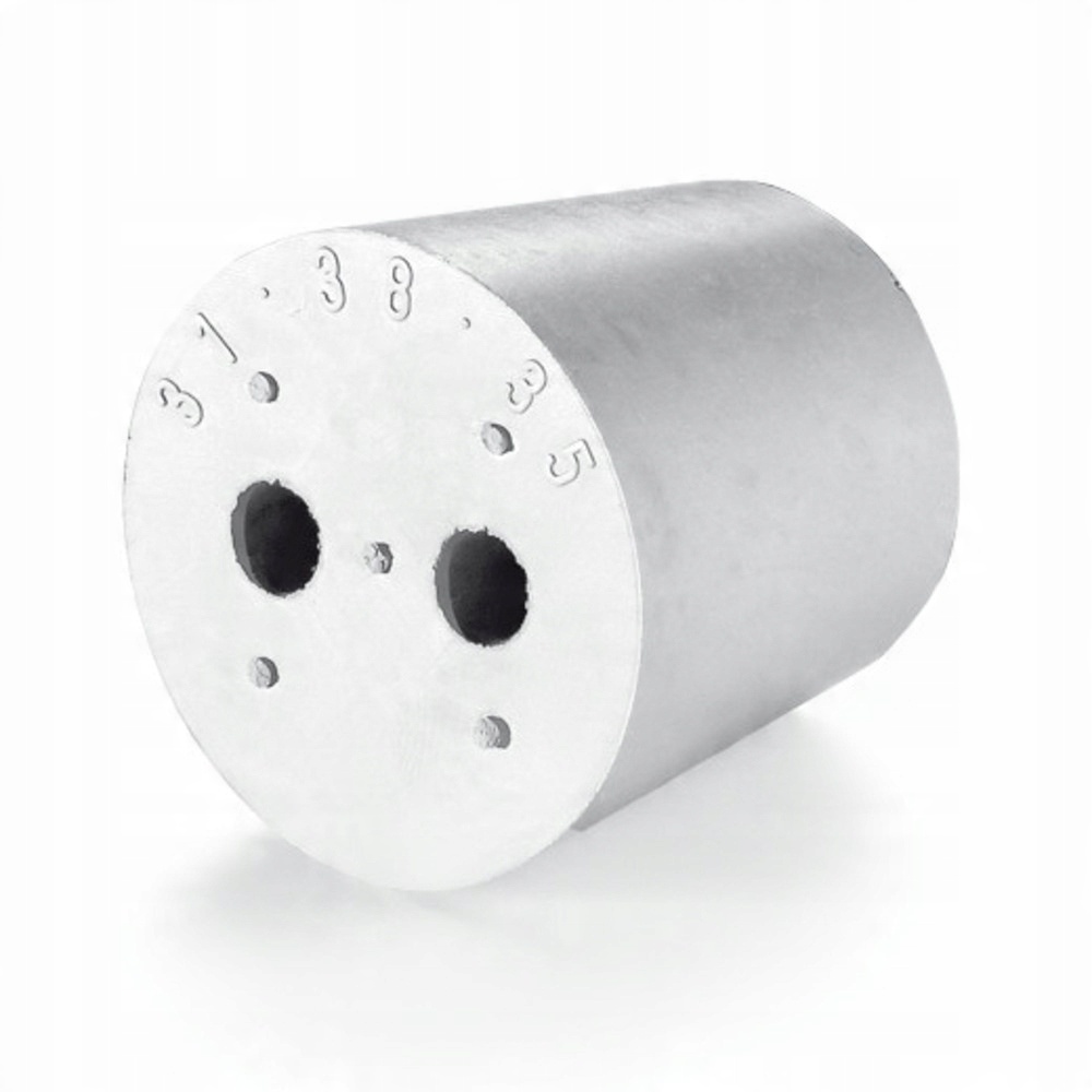 

Korek gumowy fi 35/29 mm, h 30 mm z 2 otworami