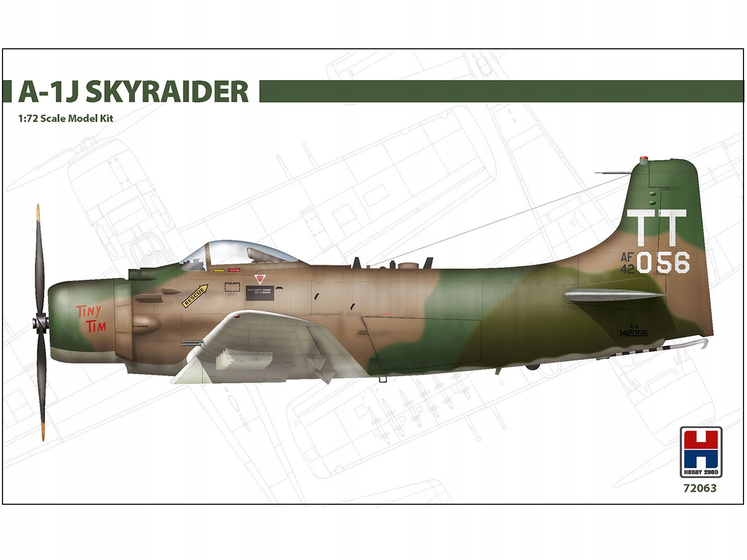 Letadlo Douglas A-1J Skyraider 72063 Hobby 2000