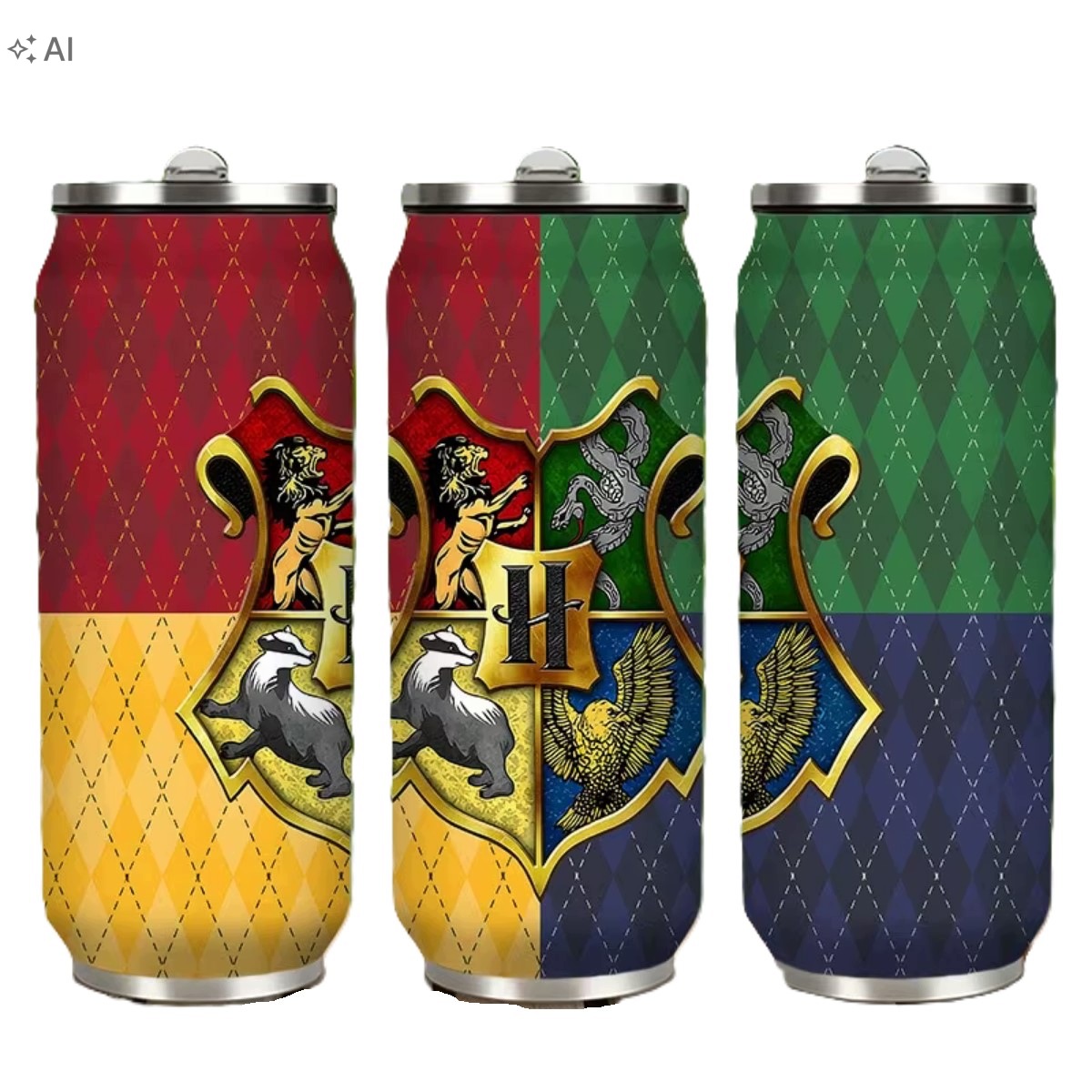 Termohrnek termoska plechovka ocelová láhev na pití Harry Potter Hogwarts 400 ml 0,4 l