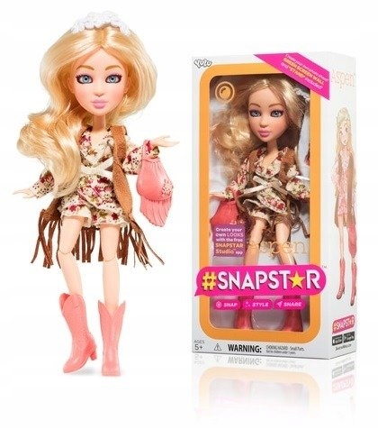 TM TOYS LALKA SNAP STAR Snapstar ASPEN Aplikacja Bohater Inny