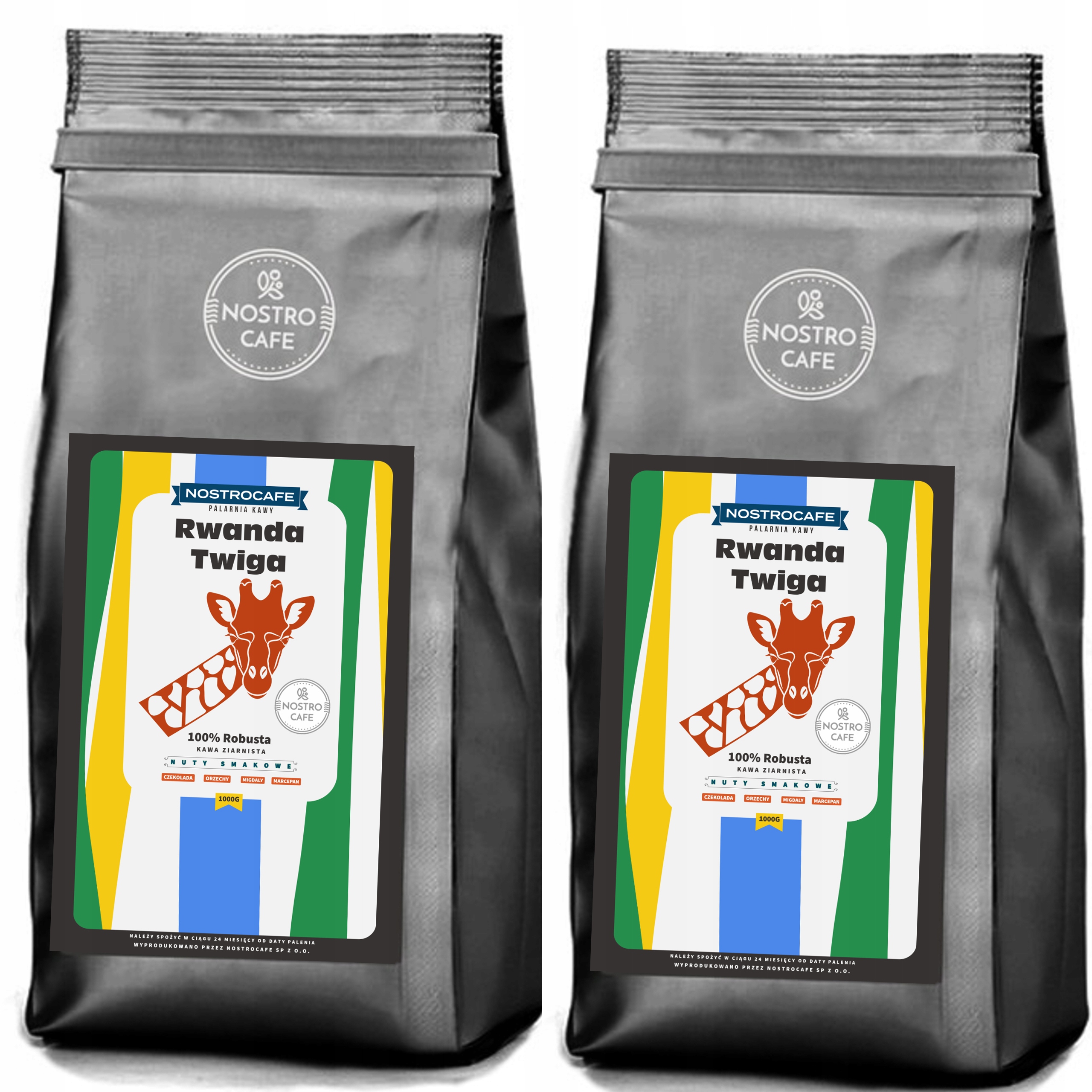 Levně Káva Zrnková 2KG Rwanda Twiga – 100% Robusta