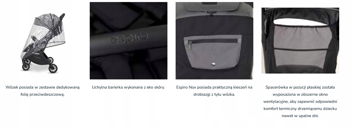 ESPIRO NOX WÓZEK 08 Pink Vibes Nowość 2022 Liczba kół 4