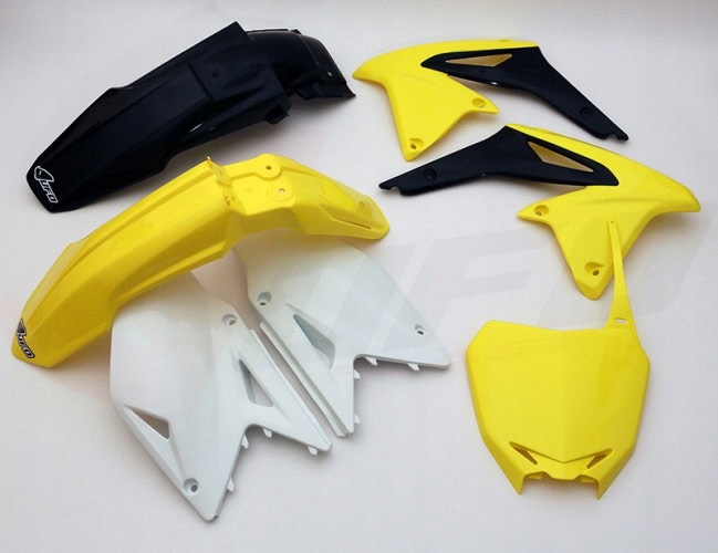 Ufo Sada Plastov Suzuki Rmz 450 '08-17 Farba Oem (žltá/biela/čierna)