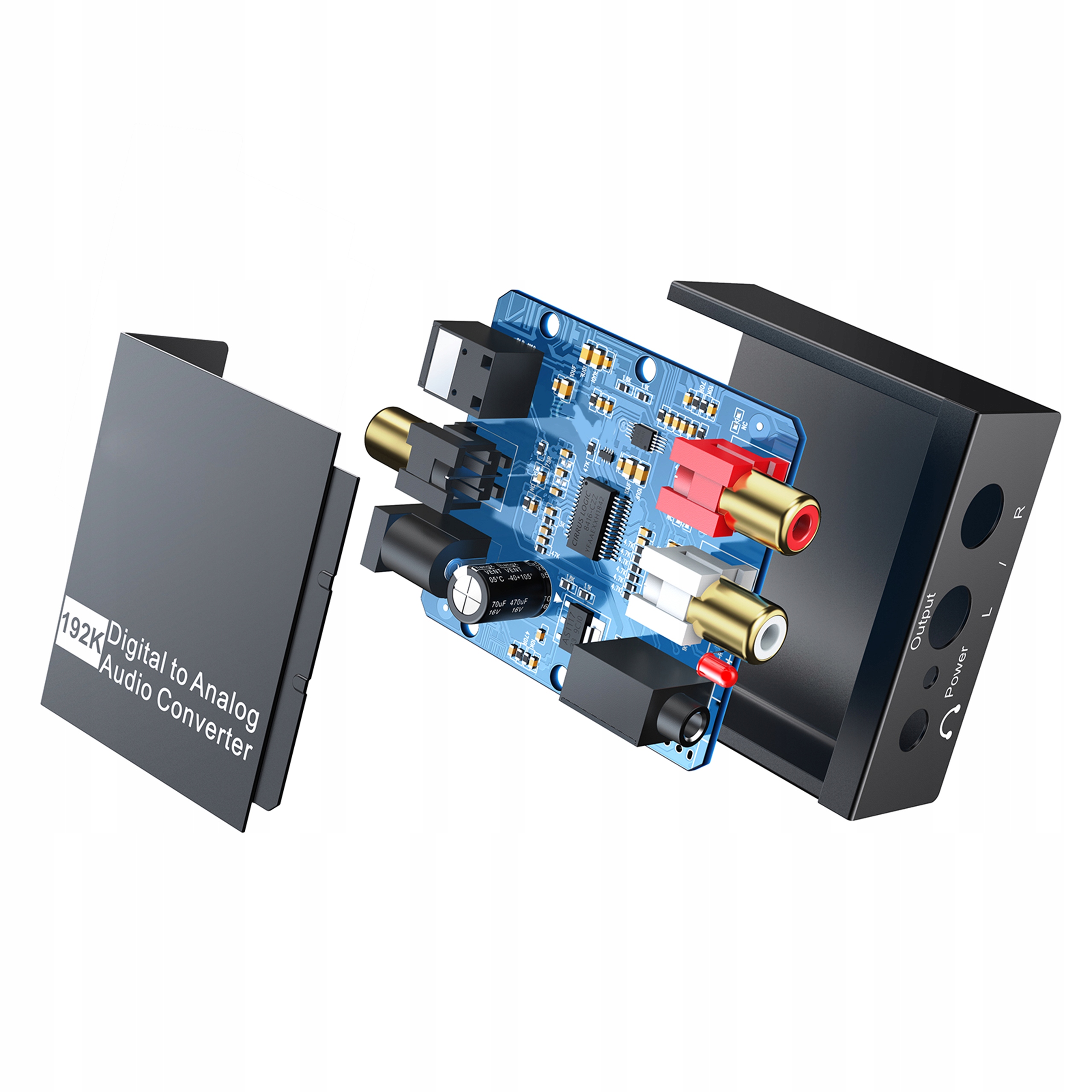 KONWERTER OPTYCZNY COAXIAL TOSLINK DO 2x RCA CINCH Kod producenta PRZEJŚCIÓWKA 3.5 JACK ADAPTER CZINCZ 215