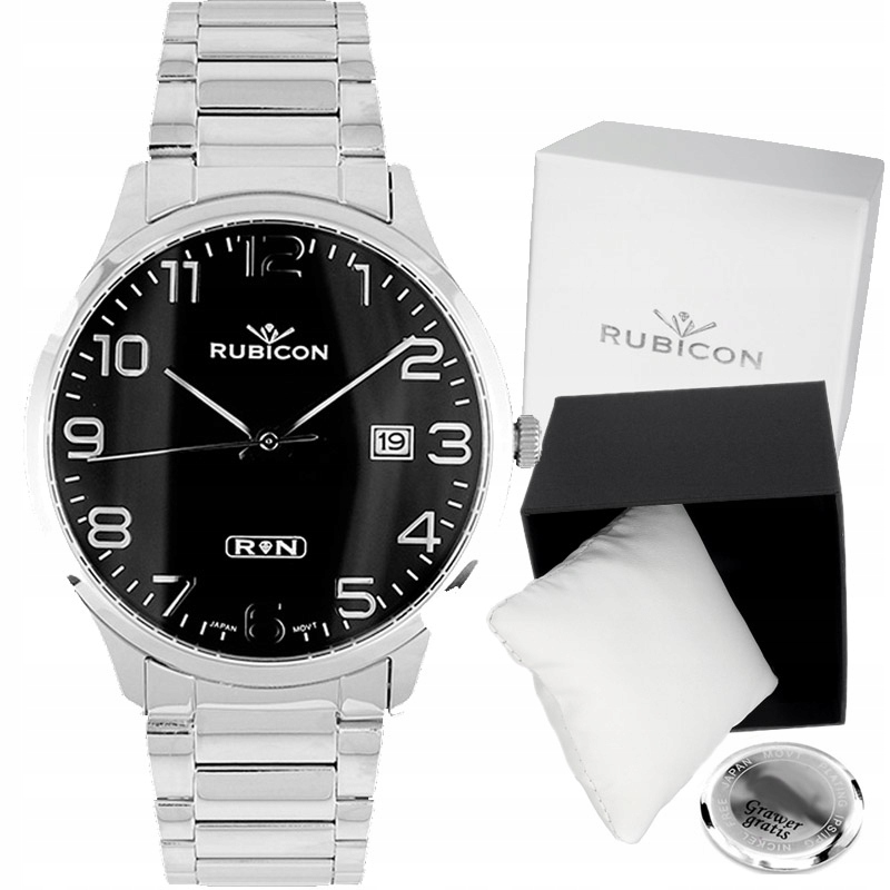 Pánské hodinky Rubicon Eltor datumovka Krabička