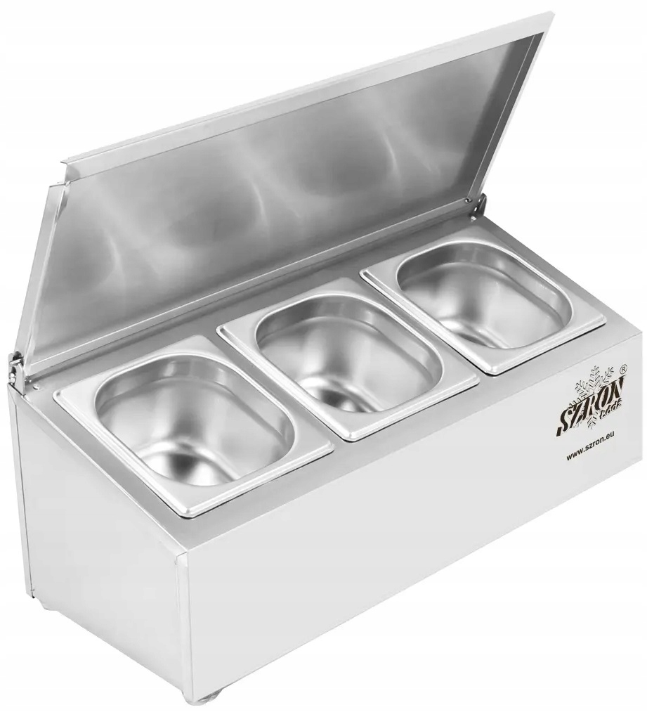 Expozitor 3xGN1/6 100 mm Szron CHD03AFL