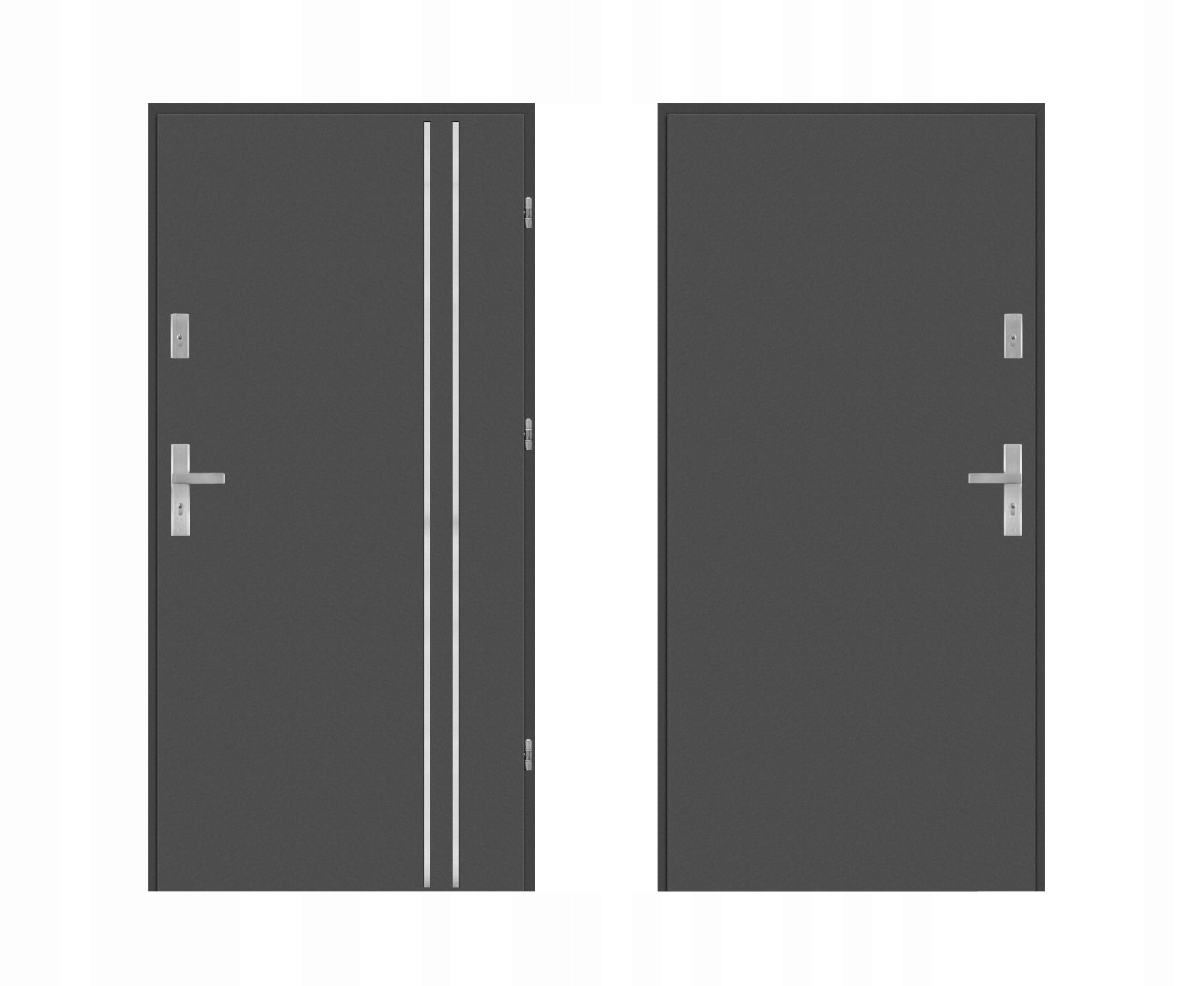 Drzwi wejściowe GEREDA 55mm AP 2 Złoty dąb Prawe 80 do wewnątrz Szerokość drzwi 80 cm