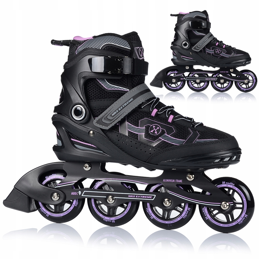

Łyżworolki Rolki Nils Damskie Kauczukowe ABEC-9