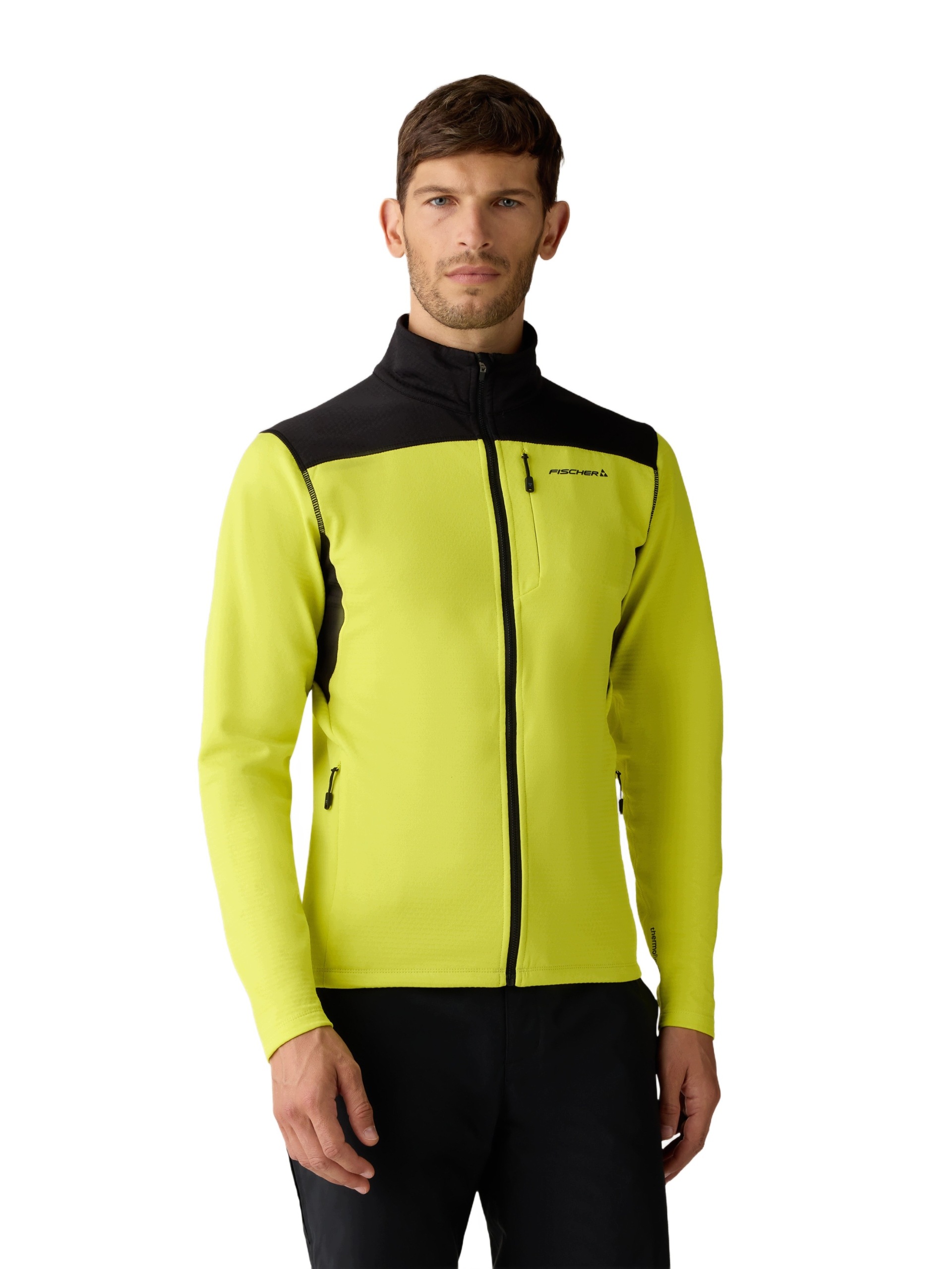 Fischer Flex Men Jacket Męska Bluza II-Layer Długi Zamek Yellow L