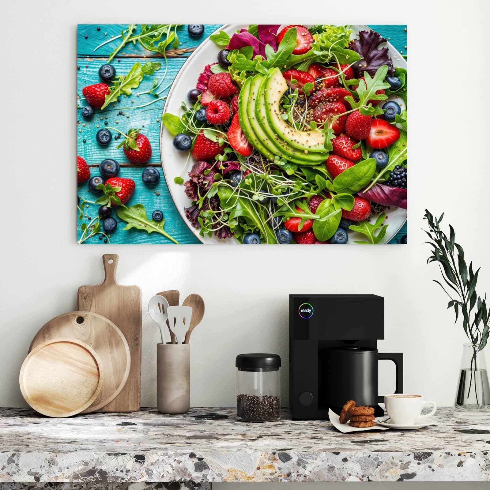 Magnetická tabule Zdravý Salát Miska 90 × 60 cm