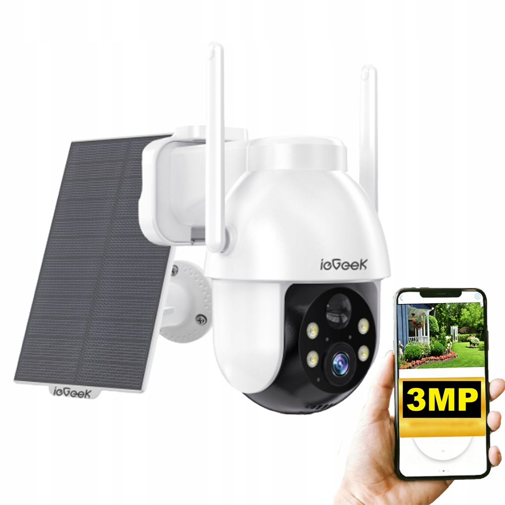 2K Venkovní bateriová monitorovací kamera Bezdrátová kamera 4x Zoom