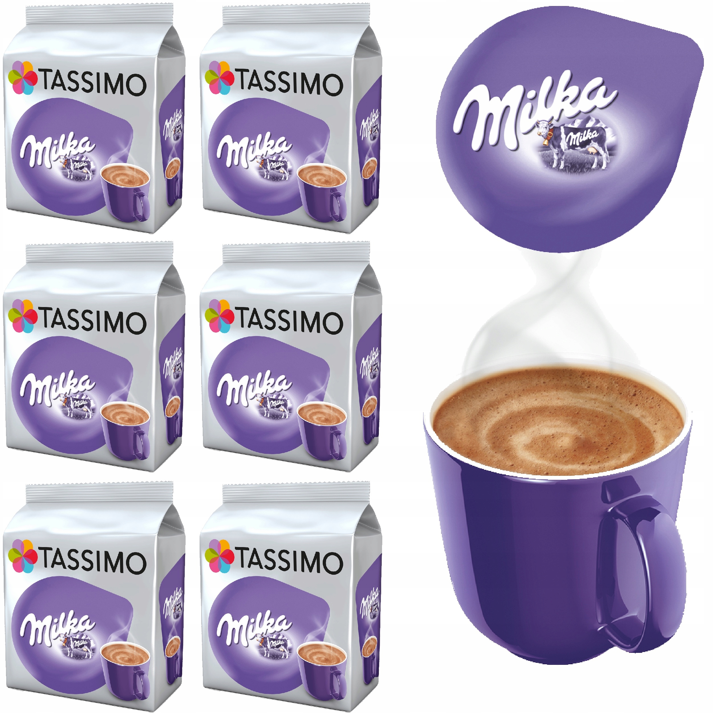 Kapsułki TASSIMO MILKA 48 napojów kakaowych 13121559406 