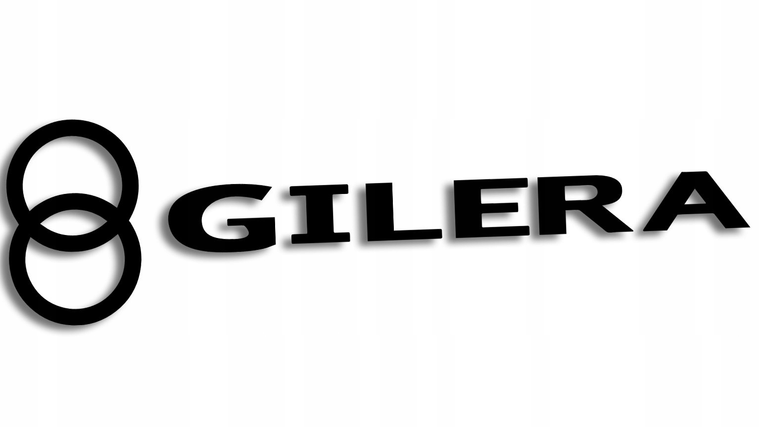 

Wycinana naklejka Gilera czarna
