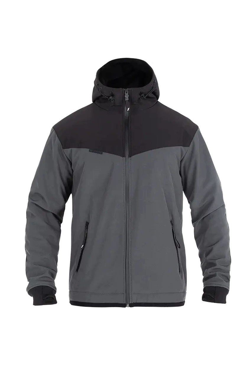 Motocyklová bunda John Doe Xtm V3 Softshell Rip Stop Hoodie Gray 5XL