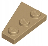 

Lego 43722 Płytka Skos prawy 3x2 c piaskowy