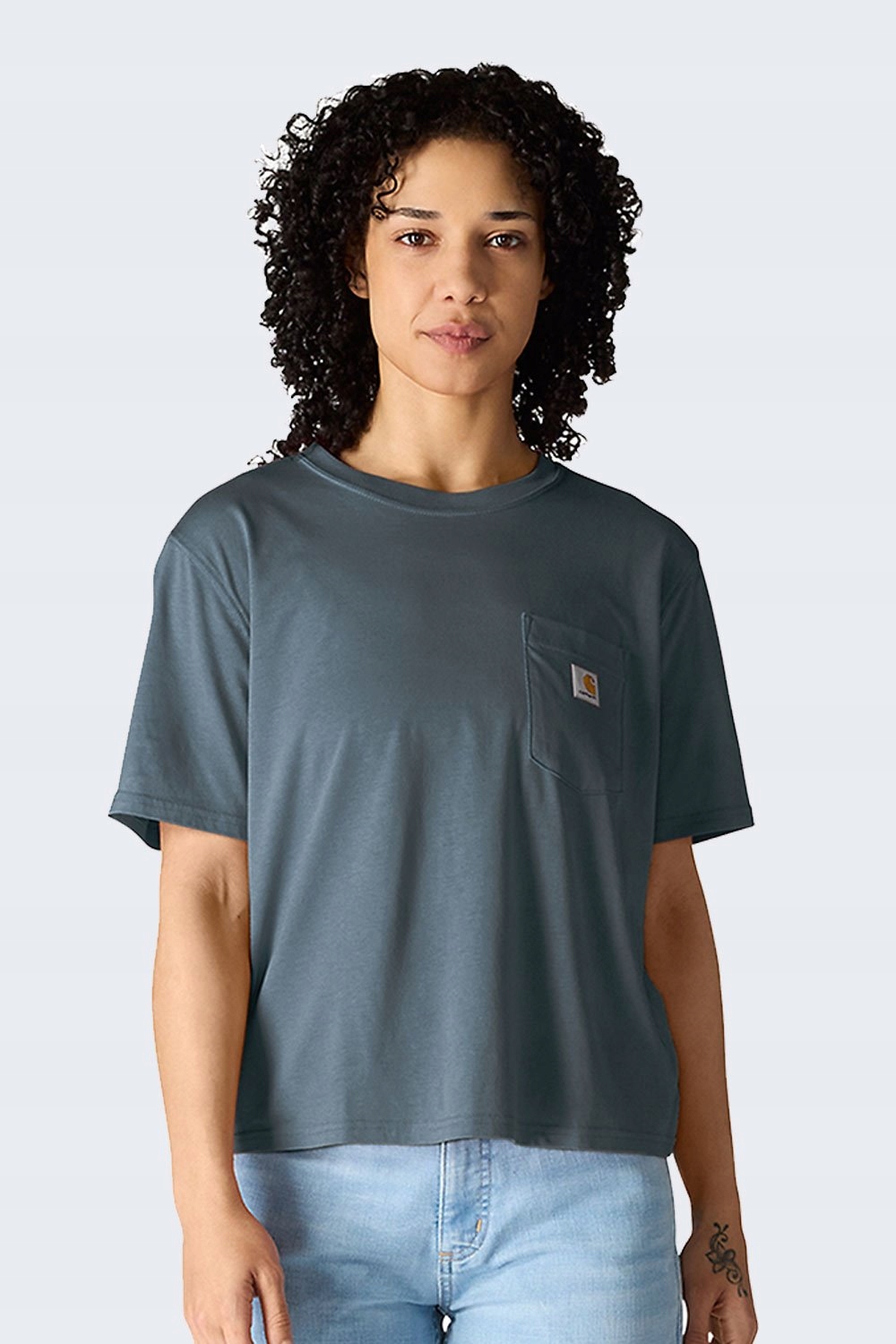 Carhartt Tričko Lightweight Tencel Pocket M Iron B