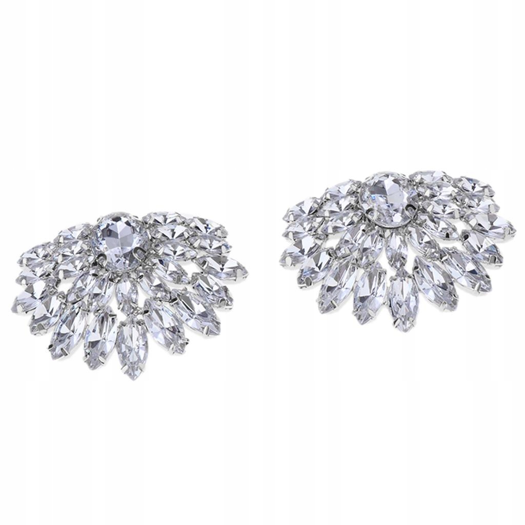 2x Klipsy do butów Rhinestone Dekoracja Buty Klamra do butów DIY A