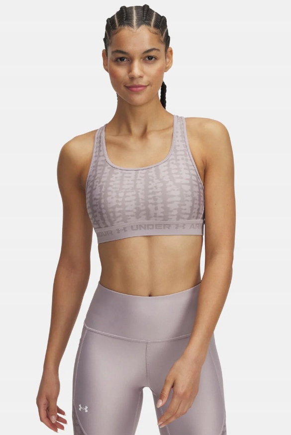 Under Armour sportovní podprsenka Crossback Mid Print