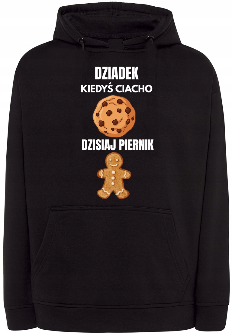 Mikina s kapucí Dědeček Kdysi koláč Dnes Perník vel. 5XL