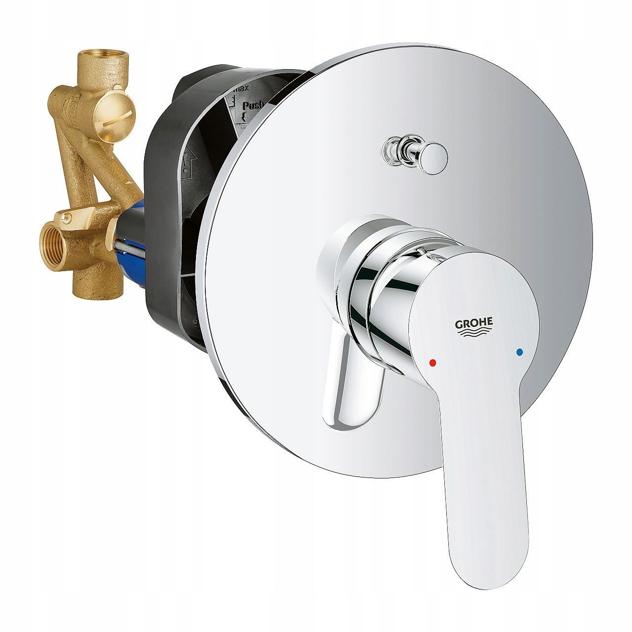 Grohe BauEdge batéria pre obsluhu dvoch výstupov vody pod omietku vaňa-sprcha