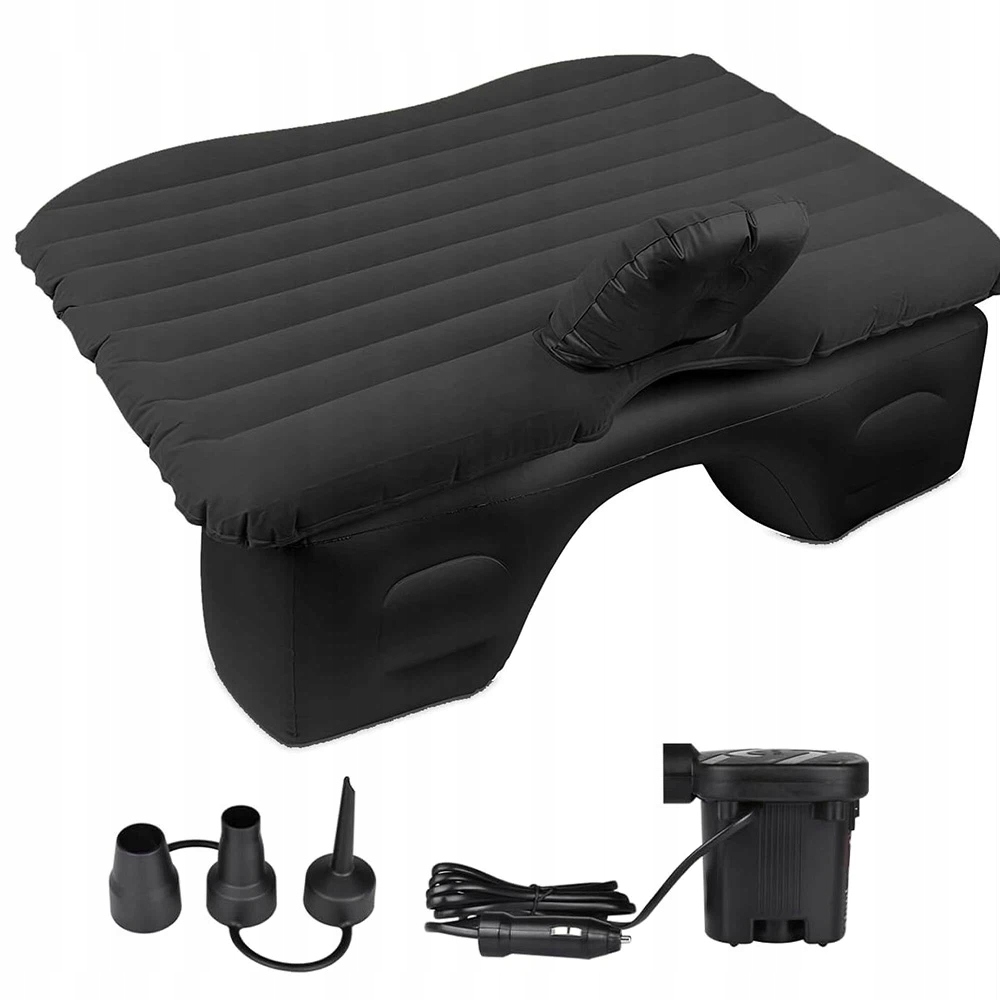 Nafukovací Matrace Do Auta 135 X 85 CM S Polštáři A 12V Pumpou