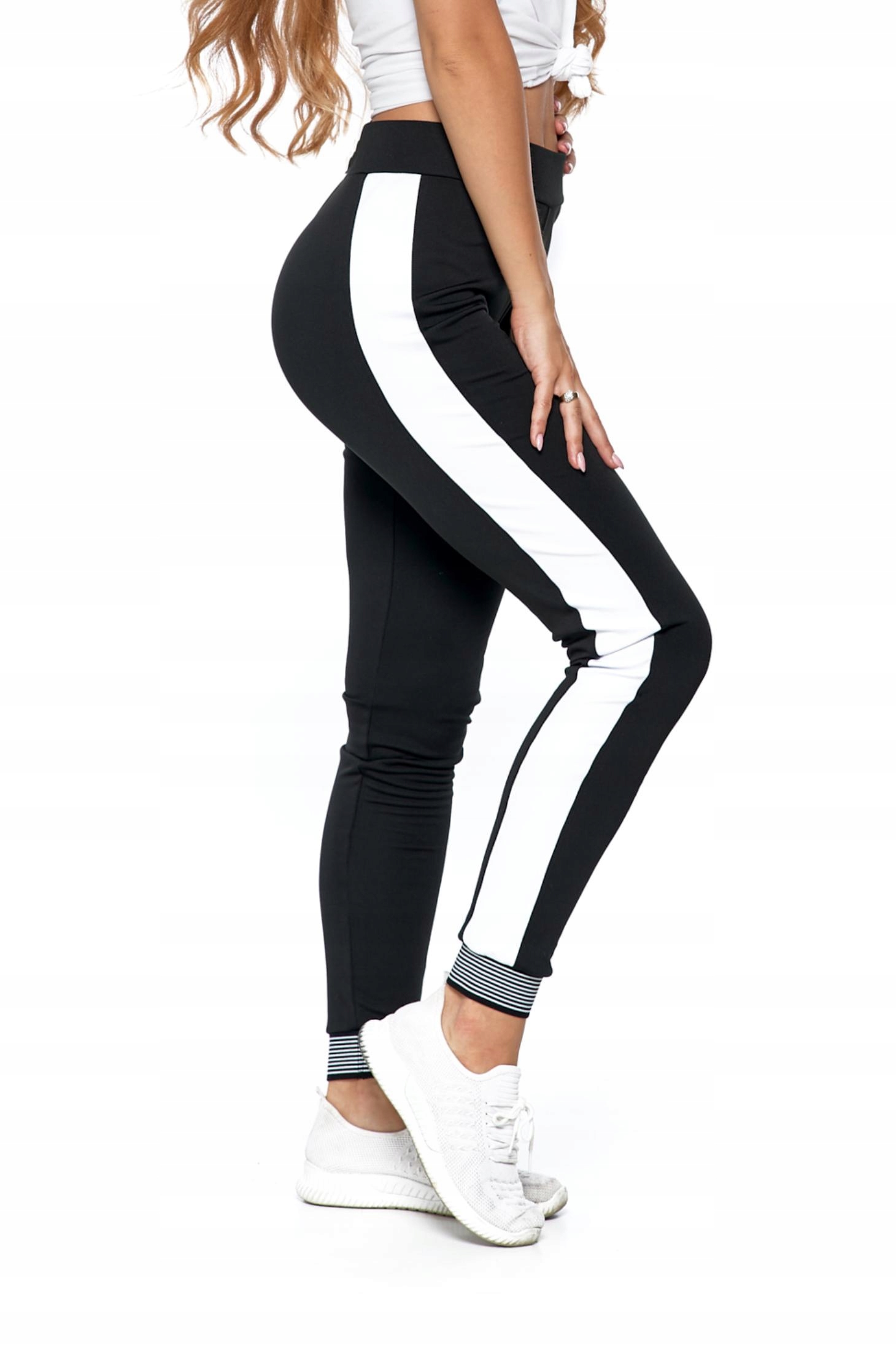 

Legginsy Getry Damskie z Lampasem S/m Moraj