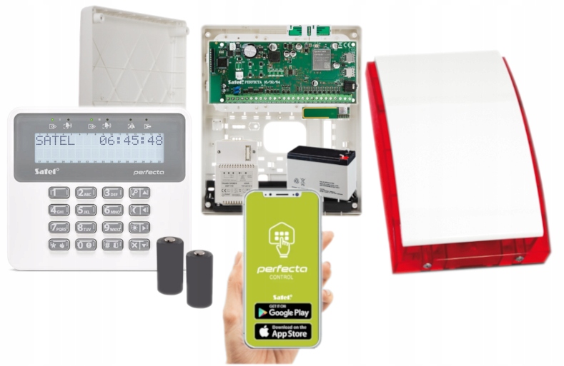 Alarm Do Domu Zestaw Satel Perfecta 64 M Aplikacja Android Lte Syrena